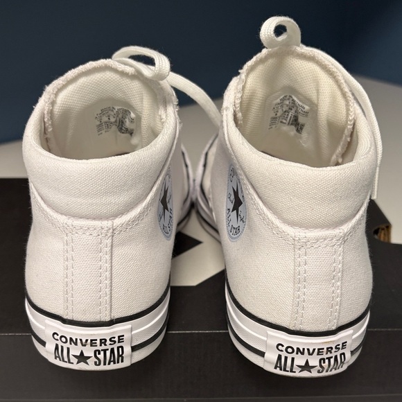 Converse Classic White and Black Canvas High-Tops Madison Mid - Picture 3 of 6